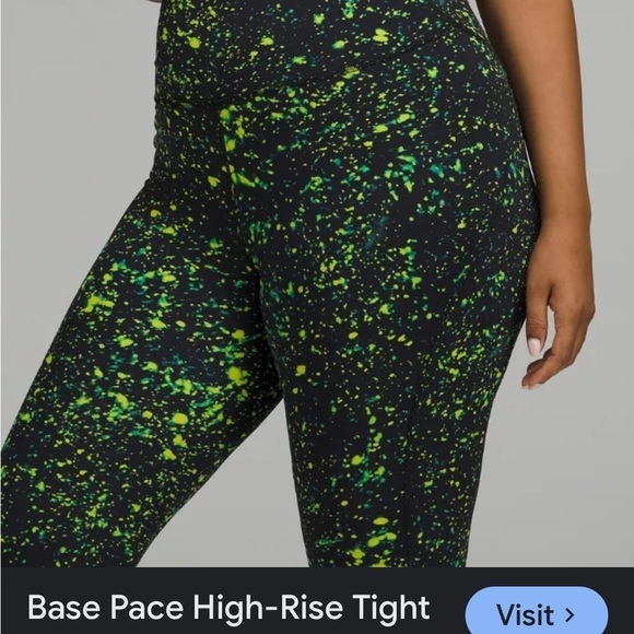 Lululemon Size 4 Base Pace HR Tight 25” Sparks Fly Multi SXFY Nulux Pant Run - Picture 13 of 14